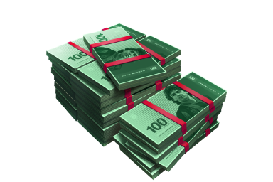 1000 coins to money